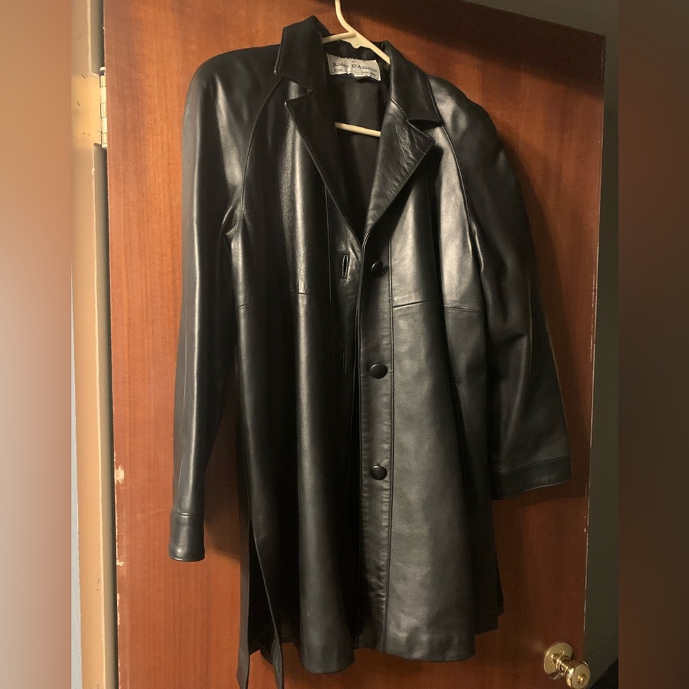 Rocco D'Amelio Midnight Black Leather Jacket